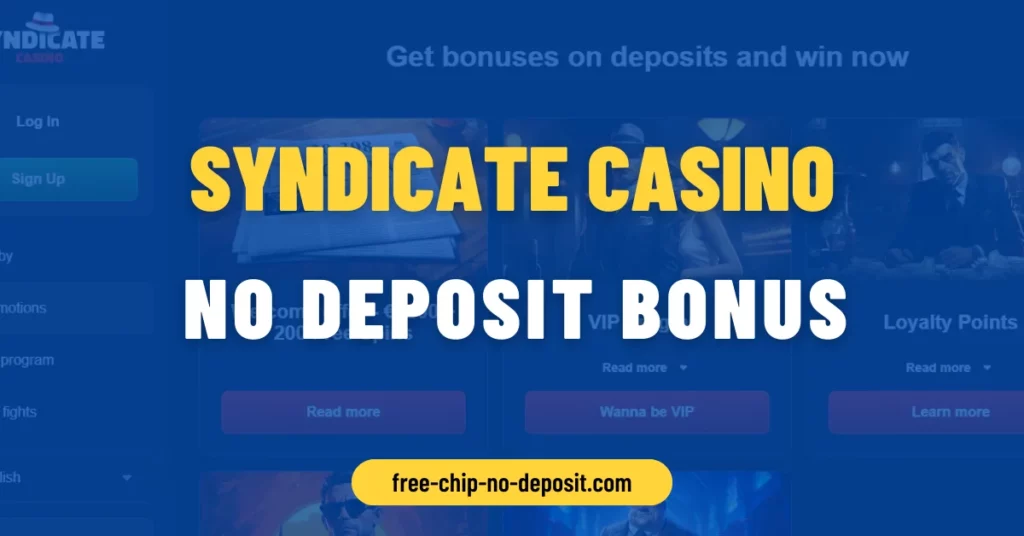 Syndicate Casino No Deposit Bonus