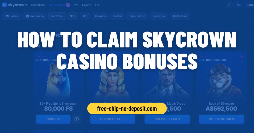 How to Claim Skycrown Casino Bonuses