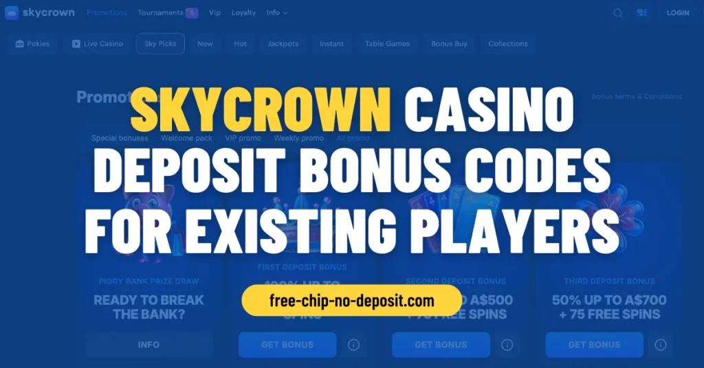 Skycrown Casino Deposit Bonus Codes for Existing Players