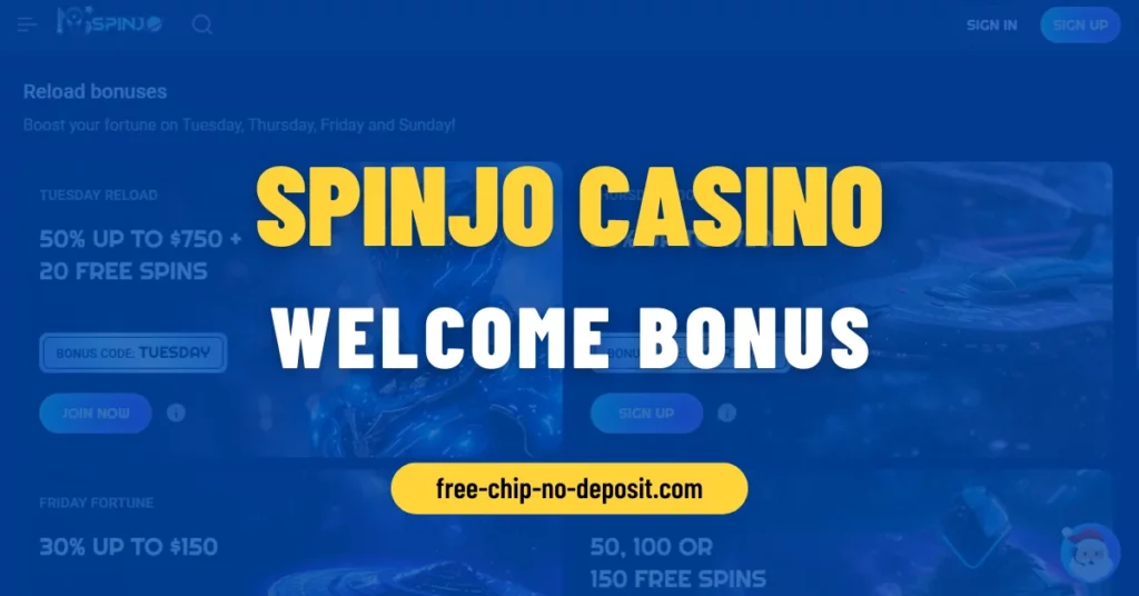 Spinjo Casino Welcome Bonus