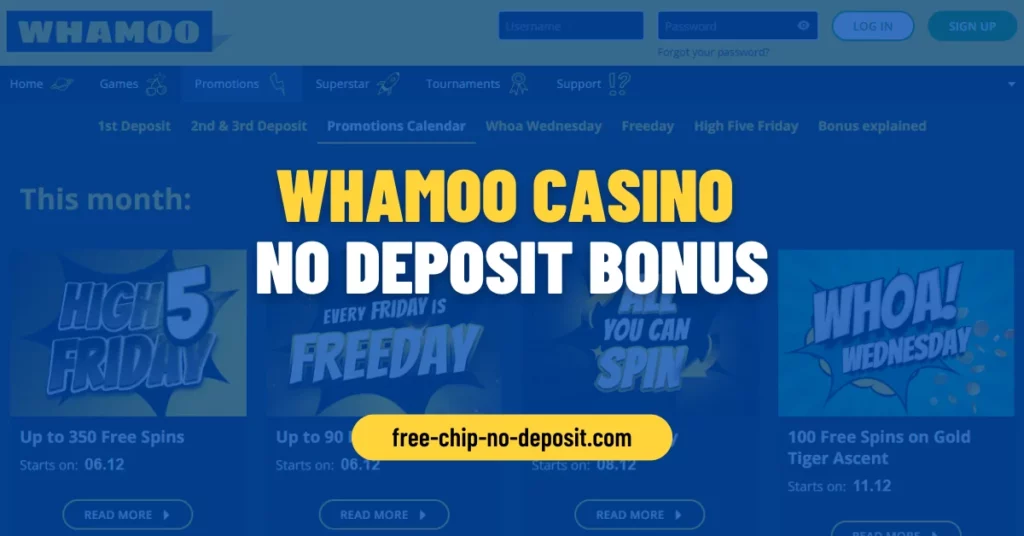 Whamoo Casino No Deposit Bonus