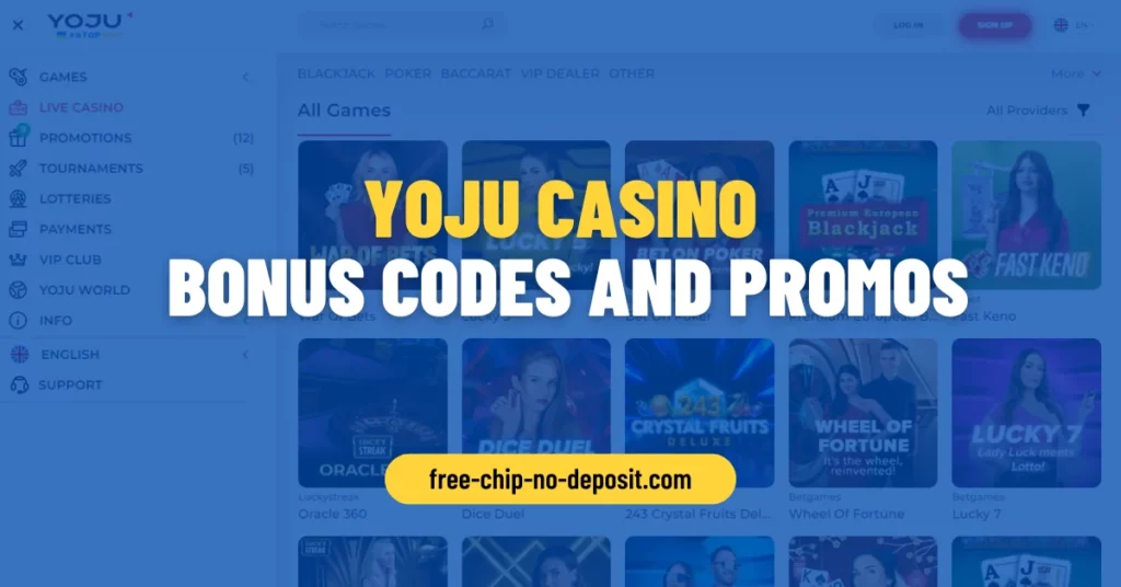 Yoju Casino Bonus Codes and Promos