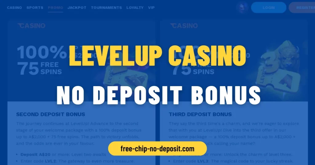 Levelup Casino No Deposit Bonus