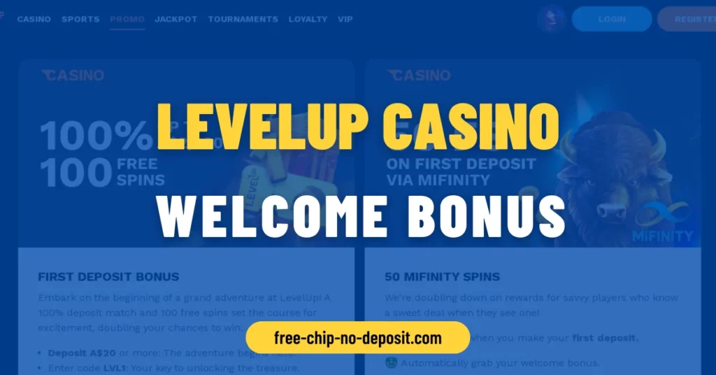 Levelup Casino Welcome Bonus