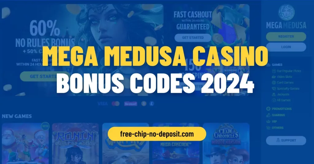 Mega Medusa Casino Bonus Codes 2024