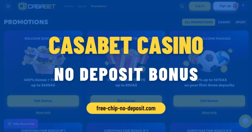 Casabet Casino No Deposit Bonus